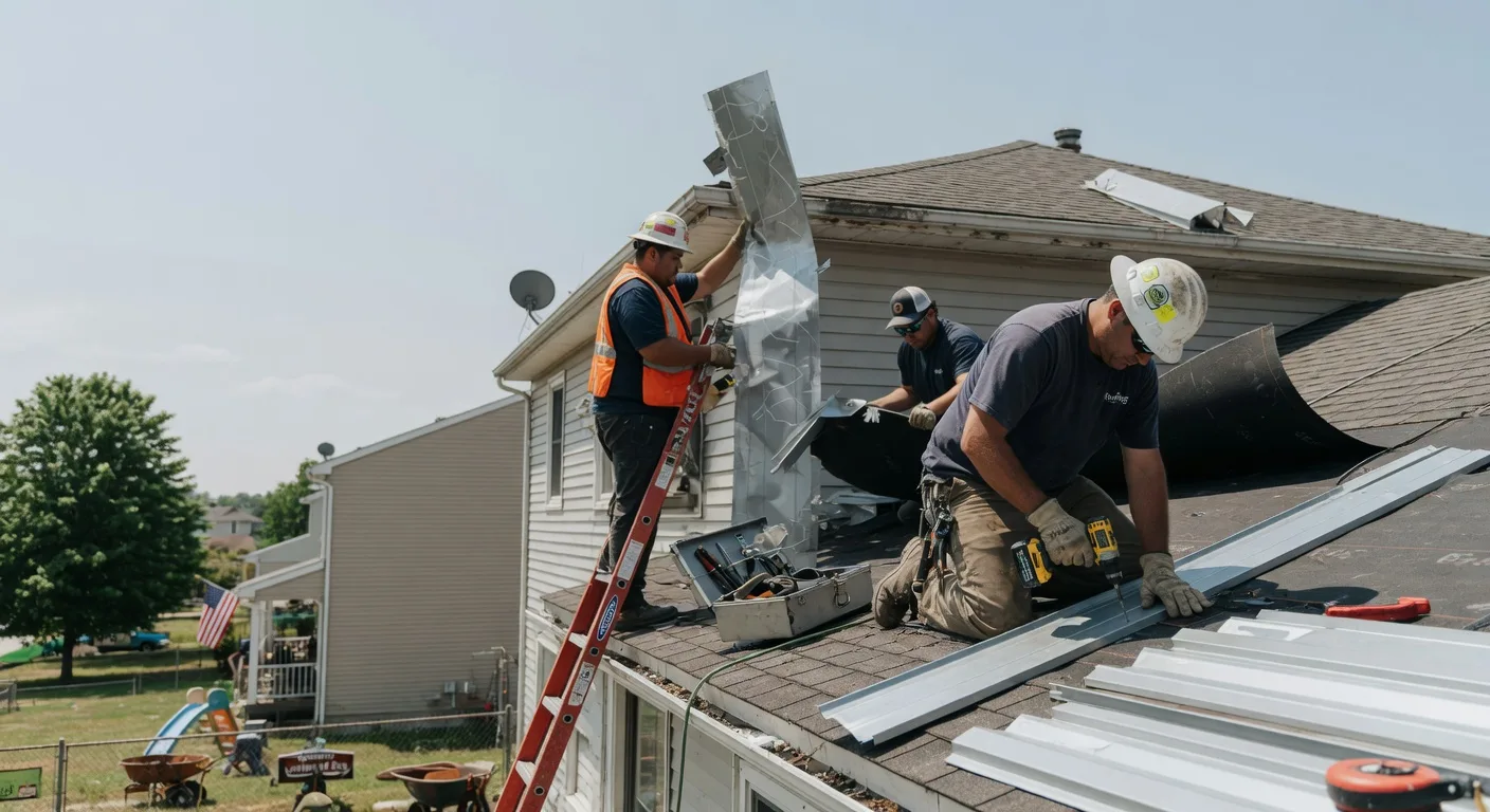 Storm Damage Metal Roof Repair in Northwood, ND